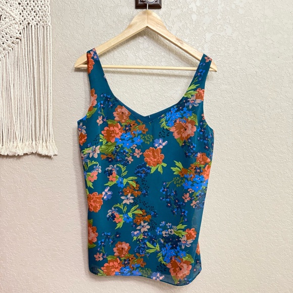 CABi Floral Still Life Cami Tank Top Blouse Sz M Adjustable Straps style 3449 - Picture 2 of 8